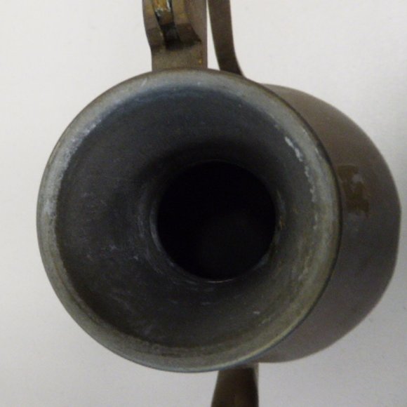 Antique middle eastern metal copper brass coffee tea pot tall hand made 14.5" - Picture 5 of 13